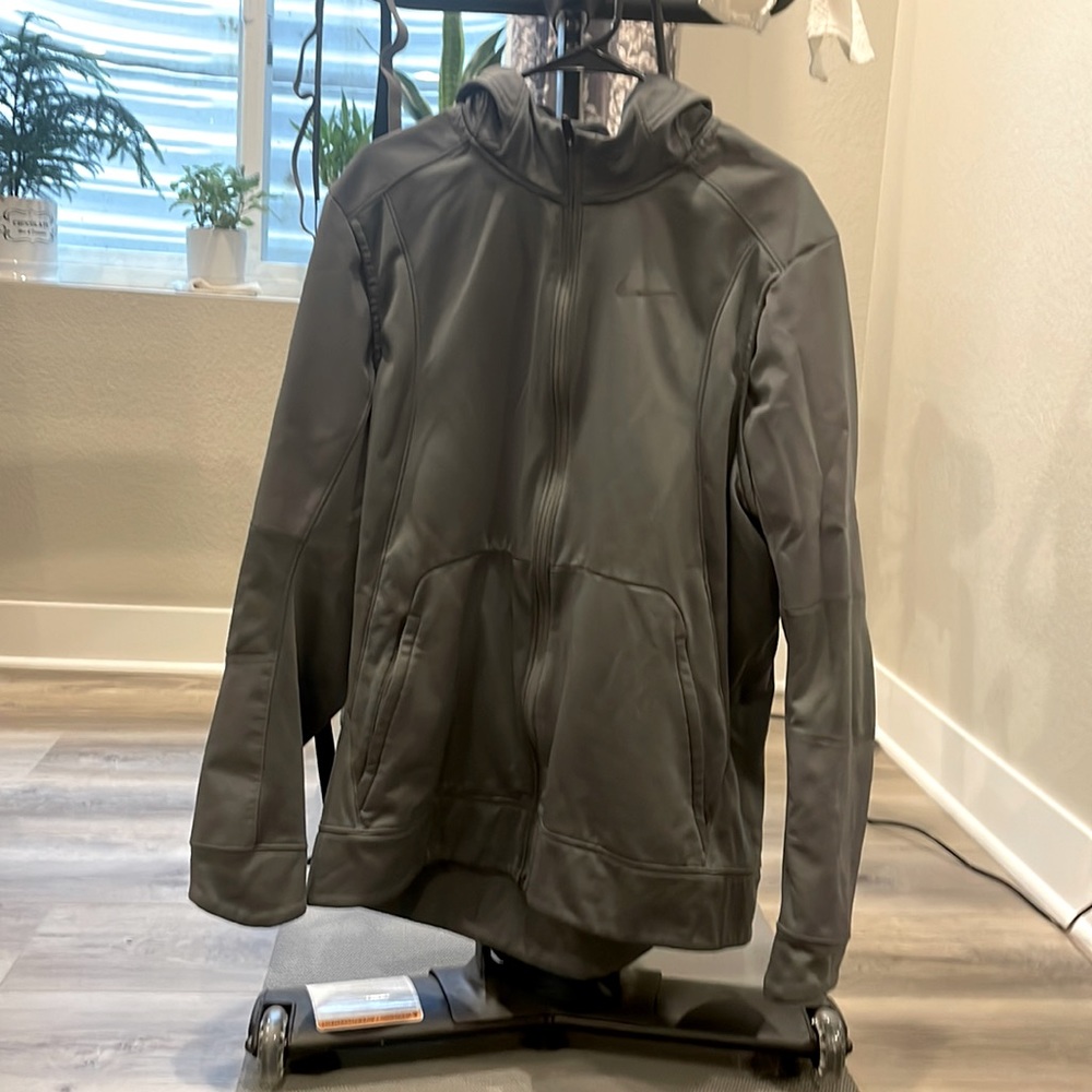 XXL-Grey Nike Dri-Fit Full-Zip Training Hoodie